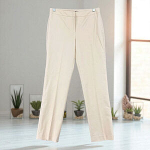NIC+ZOE NWT Cream Straight-Leg Trousers